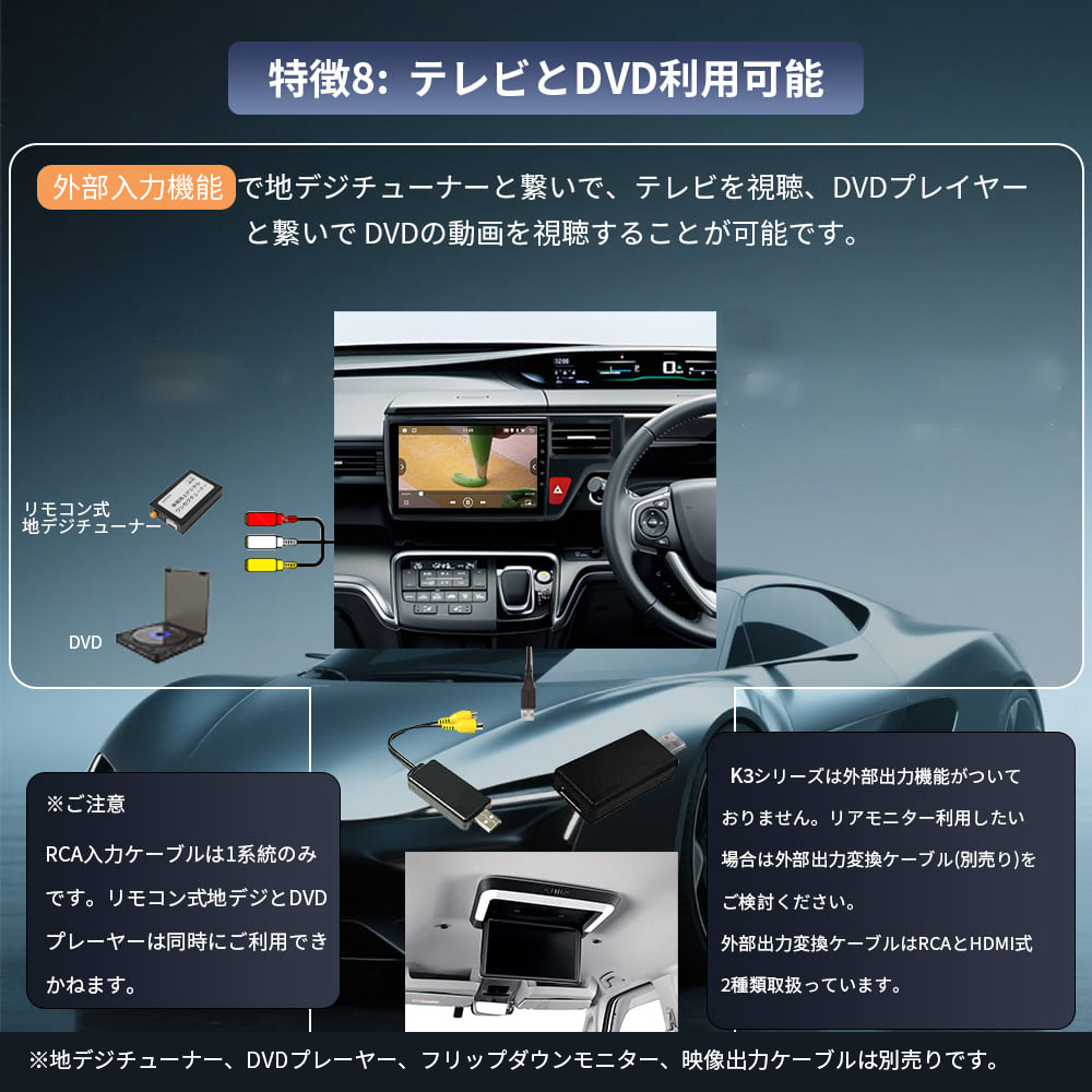 一体式androidカーナビ PC-N09K3 画像 7